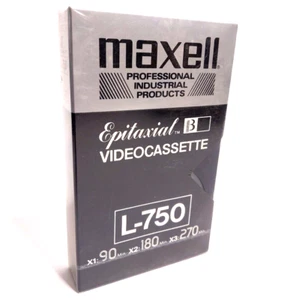 Maxell Epitaxial L-750 Professional Beta Videotape NOS Factory Sealed Japan RARE - Picture 1 of 5