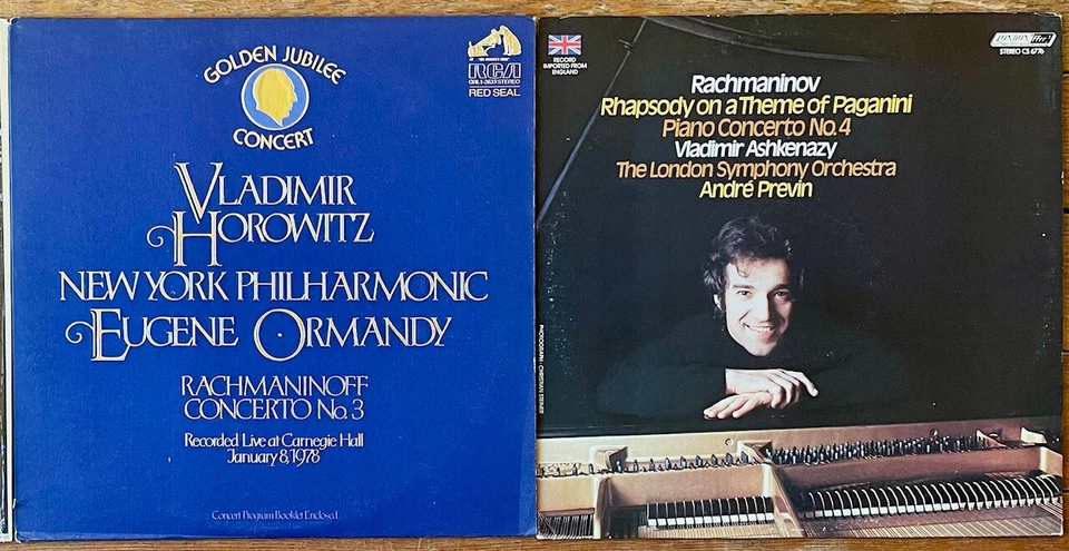 Rachmaninoff / Ashkenazy / Horowitz--lot of 2 LPs 1972-78 great shape! - Image 1 of 2