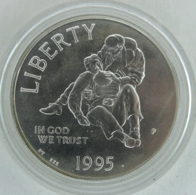1995-P Civil War Battlefields Silver Dollar US Mint $1 Commemorative Capsule - Image 1 of 2