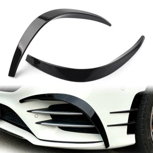 Pair Front Bumper Splitter Spoiler Canard Fits Mercedes Benz A-Class A260 - Bild 1 von 13