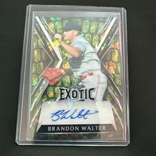 2023 Leaf Exotic Brandon Walter Auto Numbered 4/4 Boston Red Sox BA-BW1