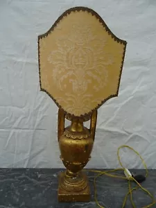 Lampada dorata scolpita Impero prima metà XIX sec. Italia - Foto 1 di 14