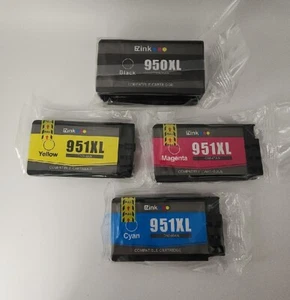 Black 950XL + 3 Colors 951XL - 5 pack - Remanufactured Cartridges for HP - Picture 1 of 4