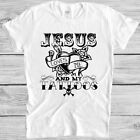Christian T Shirt Jesus Loves Me And My Tattoos Tattoo Funny Cool Gift Tee M88