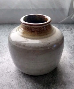 Jarrón de cerámica artística formado a mano Mobach Utrecht Holanda de mediados de siglo #323 de colección - Imagen 1 de 5