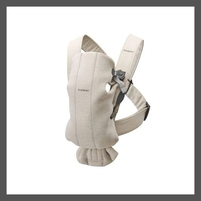 Portabebés BabyBjorn Mini - Beige Claro Foto 1 de 4