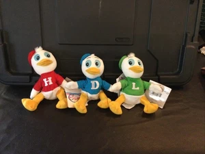 Juego De 3 Bolsa De Frijoles Vintage Disney Store Huey Dewey Louie Ducks - Imagen 1 de 5