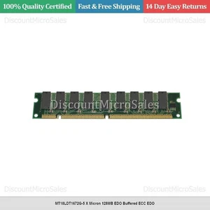 MT18LDT1672G-5 X Micron 128MB EDO Buffered ECC EDO - Picture 1 of 1