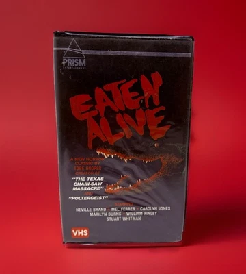Eaten Alive VHS Prism Clamshell 1977 Horror Tobe Hooper KillerCroc Swamp Slasher - Image 1 of 4
