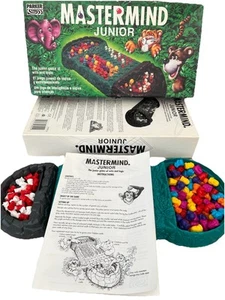 Parker Mastermind Junior Game - 100% Complete -VTG 1994 Master Mind Animals Lion - Picture 1 of 24