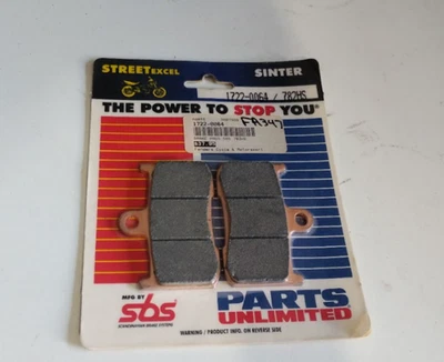 PIEZAS PASTILLAS FRENO ILIMITADAS SBS 782HS 1722-0064 Foto 1 de 4