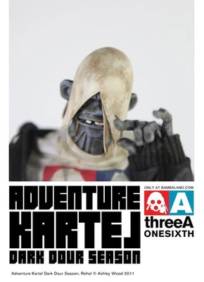 Figura de acción THREEA 1/6 Adventure Kartel Rehel EN EE. UU. Foto 1 de 4