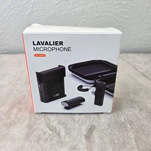 Wireless Lavalier Microphone System for iPhone Android Camera Video Recording - Picture 1 of 8