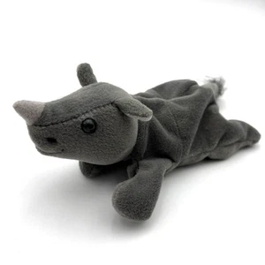 RARE Brand - Zangeen Plush Gray Rhinoceros Plush Bean Bag Toy Vintage 1996 - Picture 1 of 9