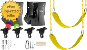 Heavy Duty Children Swing Set Hardware Replacement Kit Including 2 Swing Bracket - Picture 1 of 1