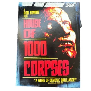 House Of 1000 Corpses DVD 2003 OG TriFold Case RARE Horror Rob Zombie Sheri Moon - Picture 1 of 4