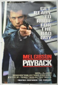 PAYBACK (1998) Original Cinema One Sheet Film Poster - Mel Gibson (SS) - Picture 1 of 6