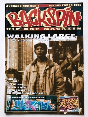 BACKSPIN HIPHOP MAGAZINE #4 GRAFFITI GERMAN RARE GURU - Image 1 of 3
