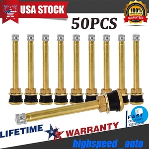 50Pack TR572 Truck Tire Valve Stem Wheels 22.5 /24.5 fits Rim Φ.625".Holes L:4" - Picture 1 of 13