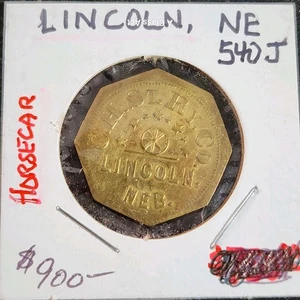 RARE. C.H. ST RY. Jeton de transit CO. Horsecar NE540J. Octogone. B2402 - Photo 1/5