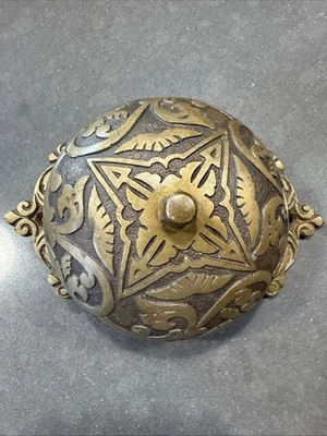 Antoque Cast Bronze Mechanical Or Rotary Doorbell Only- Pull Chain Style C.1875 - Image 1 of 4