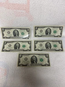 Consecutive Serial Number US $2.00 Notes - Picture 1 of 7