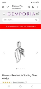 925 Sterling Silver & Diamond Pendant - Picture 1 of 5