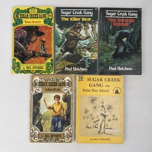 Lot Of 5 Sugar Creek Gang Books Paul Hutchens Vintage Paperbacks #1-2, 6, 8, 26 - Picture 1 of 13