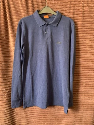 Men’s Hugo Boss Long Sleeve Blue Top Size Small - Image 1 of 4