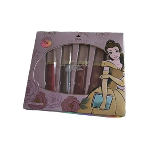 New Disney PRINCESS - BEAUTY & THE BEAST - BELLE - 4 Flavored Lip Gloss Set  - Picture 1 of 2