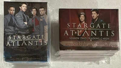 (2) RIttenhouse STARGATE ATLANTIS Complete Base Sets Seasons 1 &2 w/Wrappers🔥 - Image 1 of 4