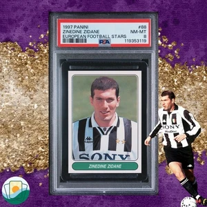 1997 Panini European Football Stars | PSA 8 Zinedine Zidane | #88 - Picture 1 of 1