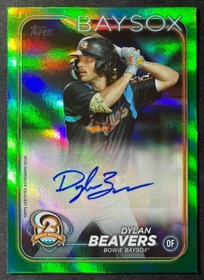 2024 Topps Pro Debut Dylan Beavers Autographs Green /99 #PD-156 Auto - Image 1 of 4