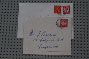 Francobolli MOUNTSORREL Leics 1957 - 30 settembre e 1 ottobre - 2,1/2d e tariffe lettere 3d - Foto 1 di 5