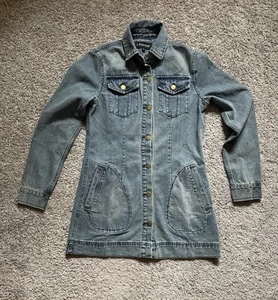 J Peterman Womens Denim Jacket Size S Pockets - Picture 1 of 8