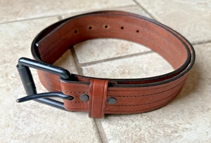 Cinturón Carhartt de cuero genuino para hombre marrón talla 34 LNC - Imagen 1 de 9