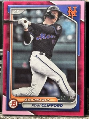 2024 Bowman - Prospects Ryan Clifford #BP-1 Fuchsia Border /299 (RC) - Image 1 of 2