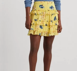 Ralph Lauren Damen Rüschen Minirock Größe 12 NEU - Bild 1 von 6
