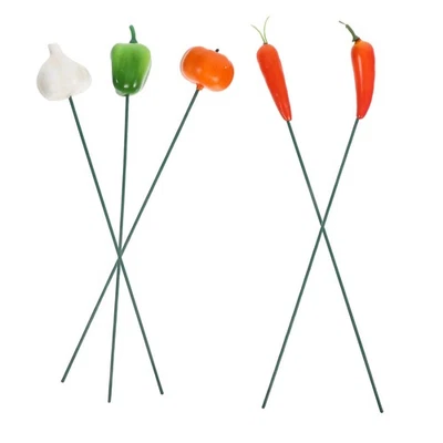 5 Pcs Gartenstab Gartenornament Gartenpfahl Lebensmittelverzierung - Bild 1 von 4