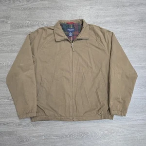 Chaqueta de bombardero Daniel Cremieux marrón imitación gamuza microfibra para hombre XL Grandpacore  - Imagen 1 de 17