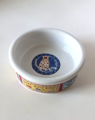 Cervezas Riviera Van "Feed Me Cat" Pet Bowl 5" Signature Inc. Gres Foto 1 de 4