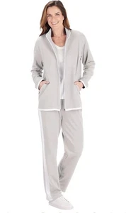 Gunit Damen 2X Jogginganzug 2-teiliges Set Jogger Trainingsanzüge für Damen Set Grau - Bild 1 von 7