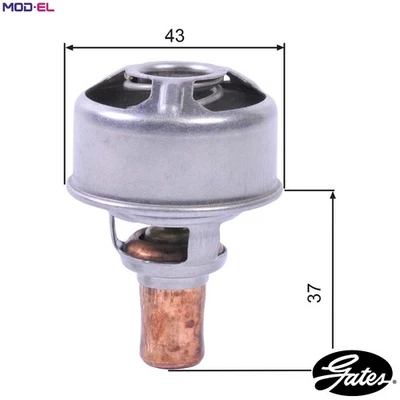 THERMOSTAT COOLANT TH01483 FOR RENAULT SUPER/5/Hatchback/Van TRAFIC/Bus/Rodeo - Image 1 of 4