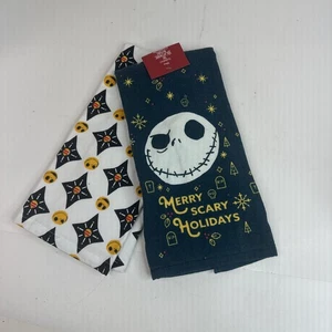 Paquete de 2 toallas de cocina de Navidad Pesadilla antes del plato NUEVAS - Imagen 1 de 6