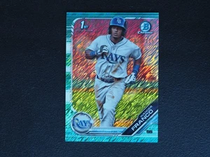 2019 1st Bowman Chrome Wander Franco Aqua Shimmer Refractor #073/125 NMMT+ - Bild 1 von 2