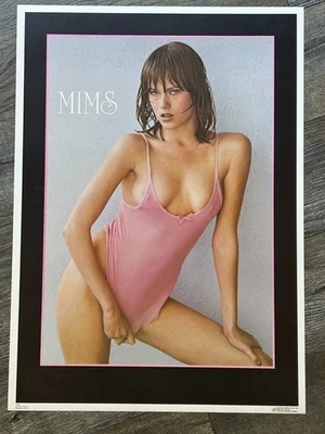 Hot Sexy Girl Babe Vintage Poster MIMS See Through Top Garage Shop Mancave - Image 1 of 4