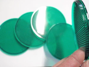 5x GRÜNE FILTERSCHEIBE für LICHTEFFEKTE und Lampen zur Dekoration 18240 - Picture 1 of 1
