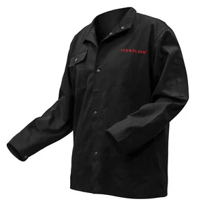 Chaqueta de soldadura de algodón YESWELDER FR - Ropa de trabajo resistente al fuego para soldadores - L - Imagen 1 de 7