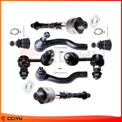 Set Of 8 For 2005-2015 Nissan Xterra Front Upper Tie Rod End Ball Joint Steering Foto 1 de 4