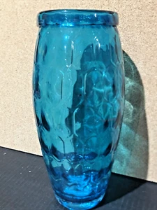 Ashland Coastal Prep Littoral Chic Blue Glass Vase 11” X 5” New - Picture 1 of 7